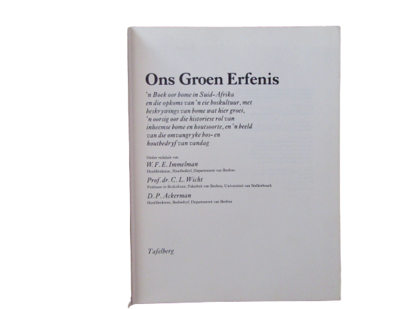 Ons Groen Erfenis | Immelman, Wicht en Ackerman